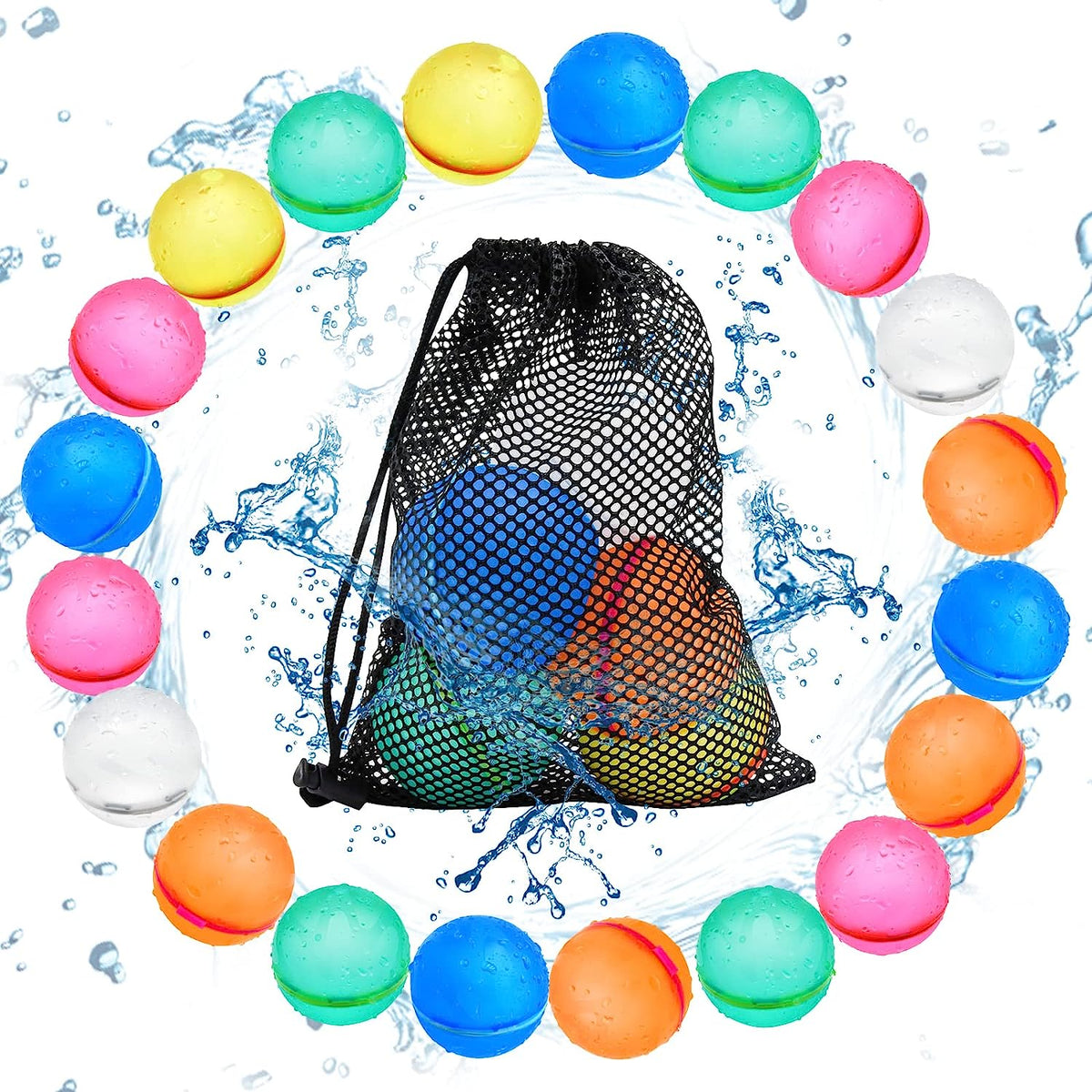 Duvallo Reusable Water Balloons (12 pcs)